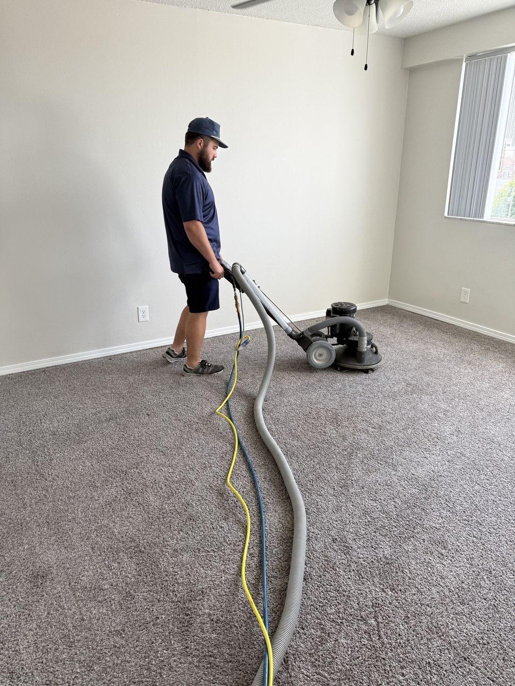 Carpet and upholstery cleaning technician
